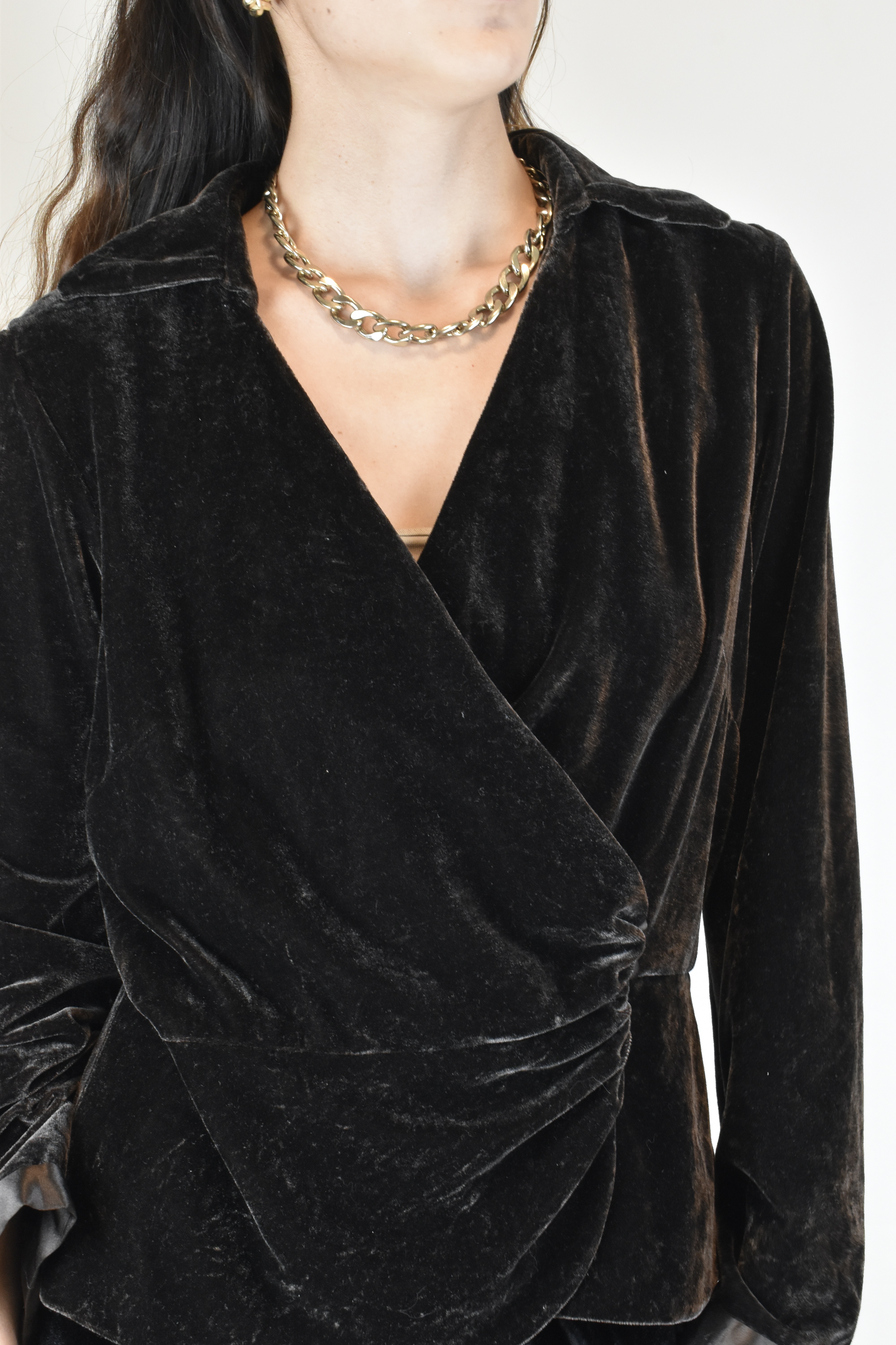 BLUSA VELVET CAFÉ | M 3