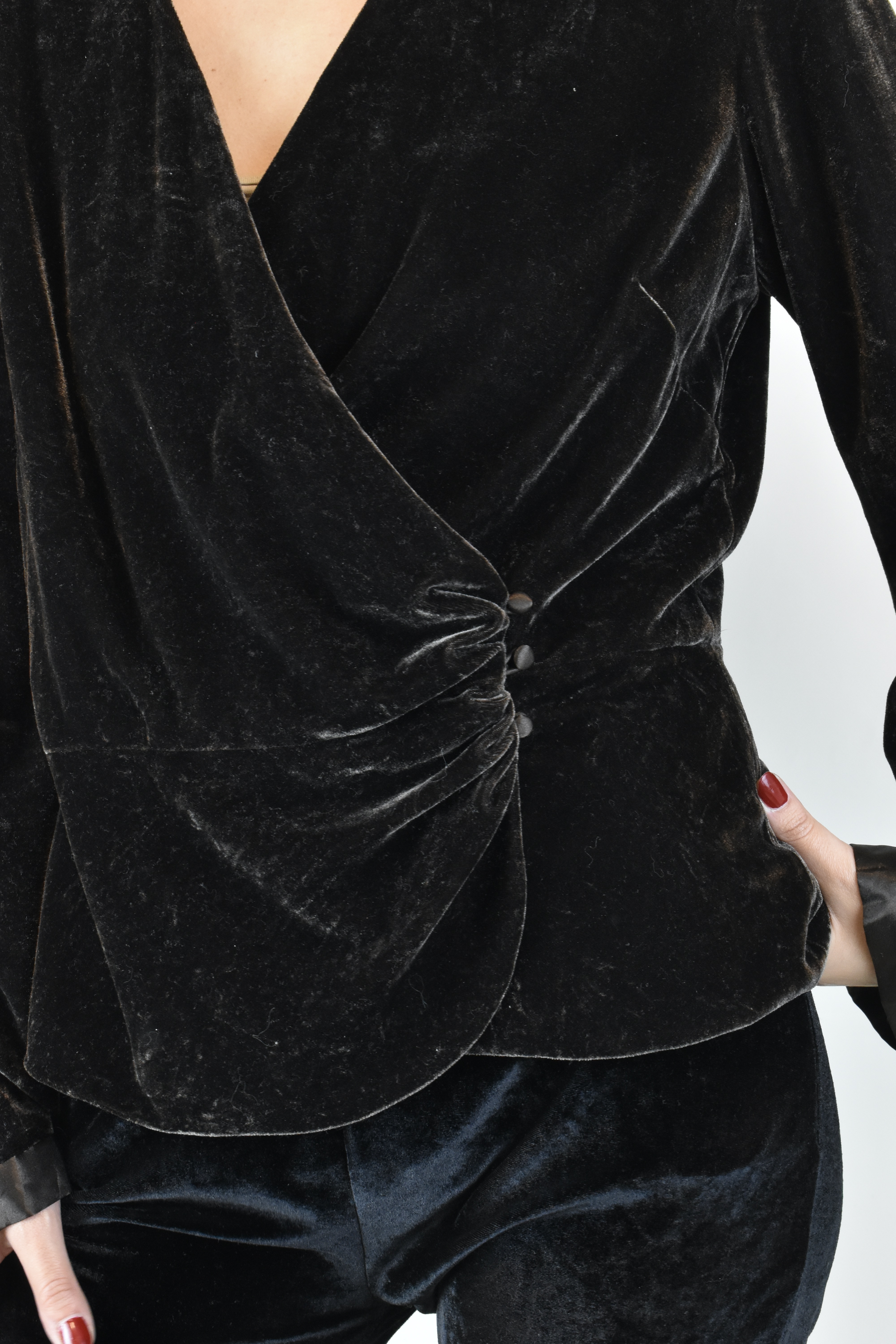 BLUSA VELVET CAFÉ | M 4