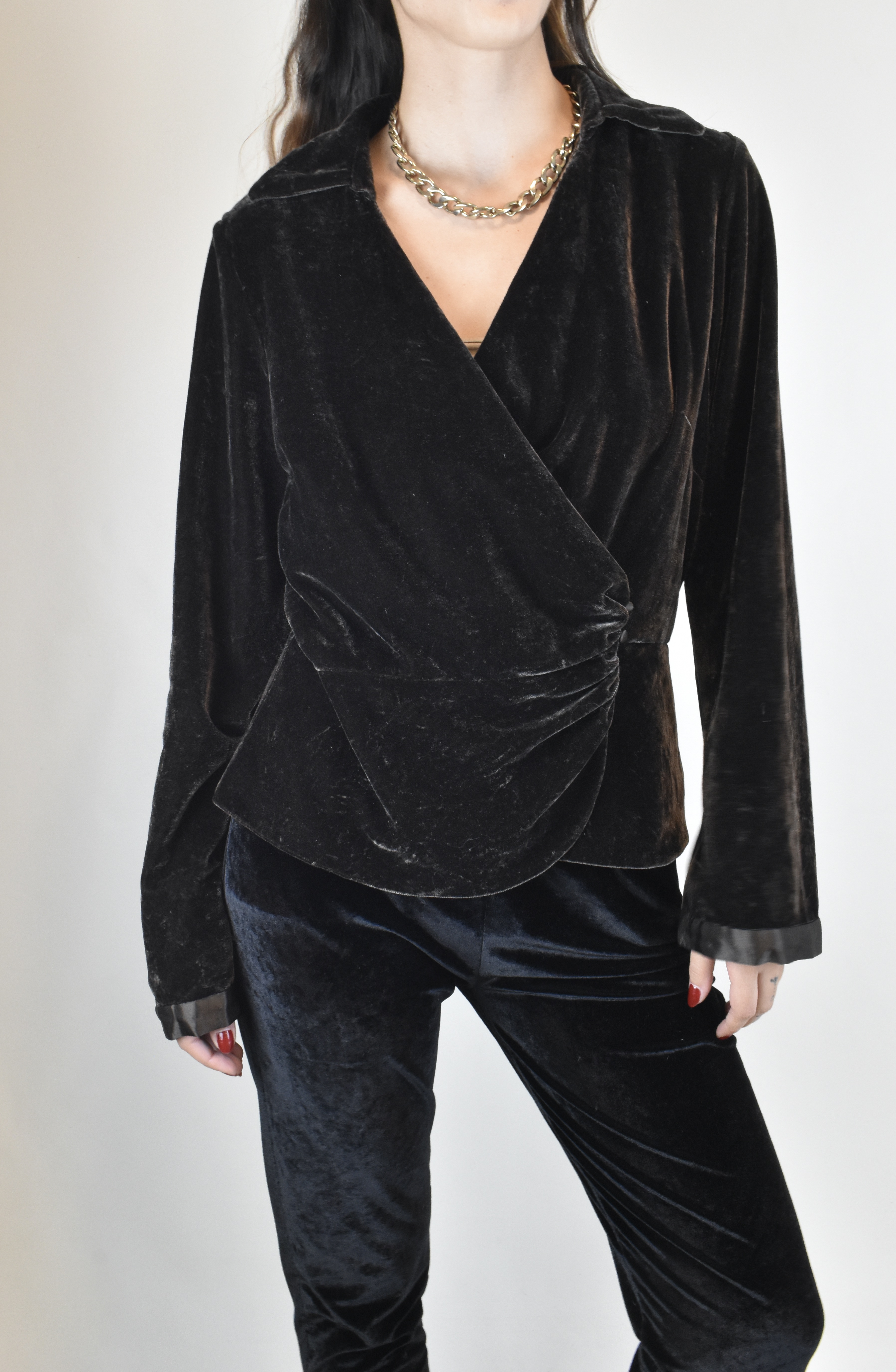BLUSA VELVET CAFÉ | M 2