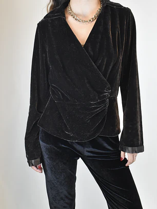 BLUSA VELVET CAFÉ | M