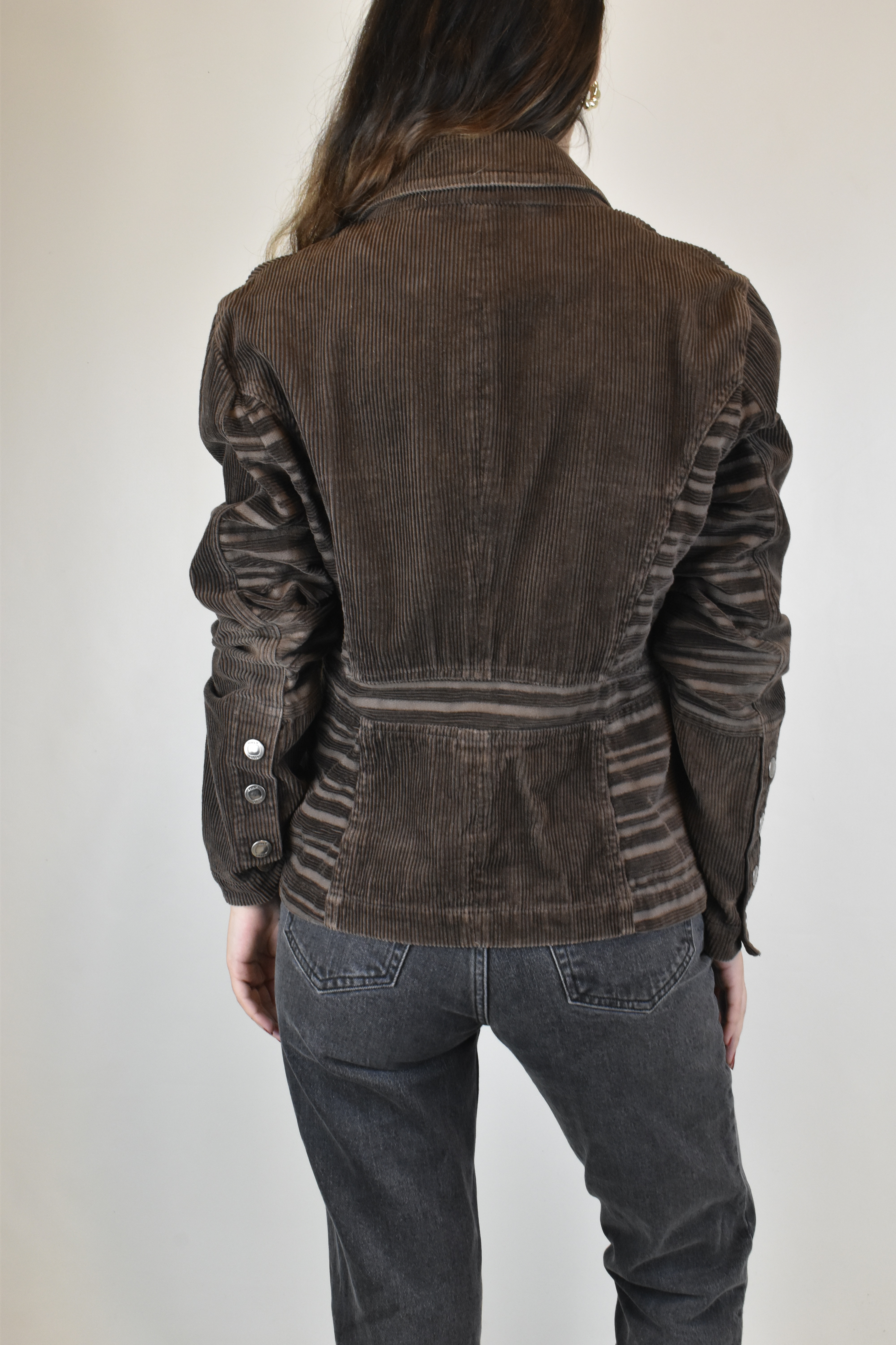 BLAZER COTELÉ CAFÉ | S  3