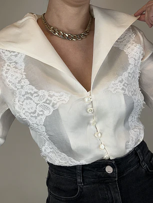 BLUSA VINTAGE SEDA | CHRISTIAN LACROIX |  S