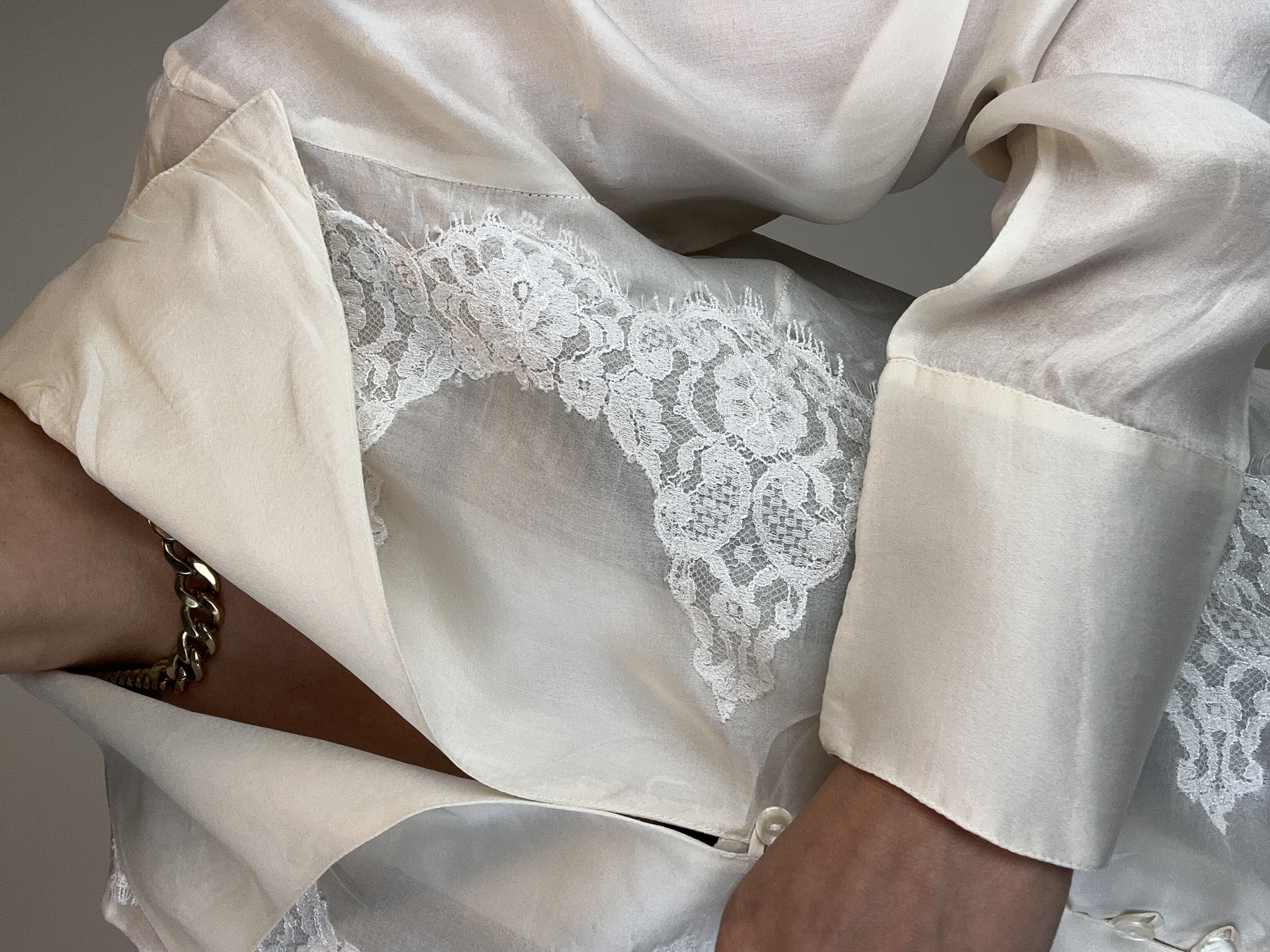 BLUSA VINTAGE SEDA | CHRISTIAN LACROIX |  S 9