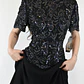 VESTIDO SEDA VINTAGE HECHO A MANO I M - Miniatura 5