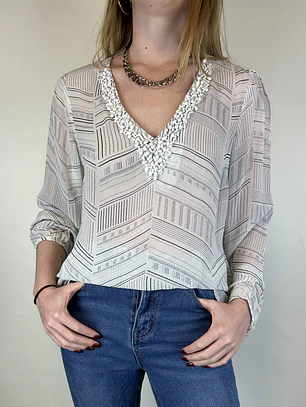 BLUSA SEDA | BANANA REPUBLIC | M-L