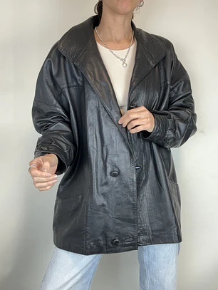 CHAQUETA CUERO VINTAGE I L-2XL