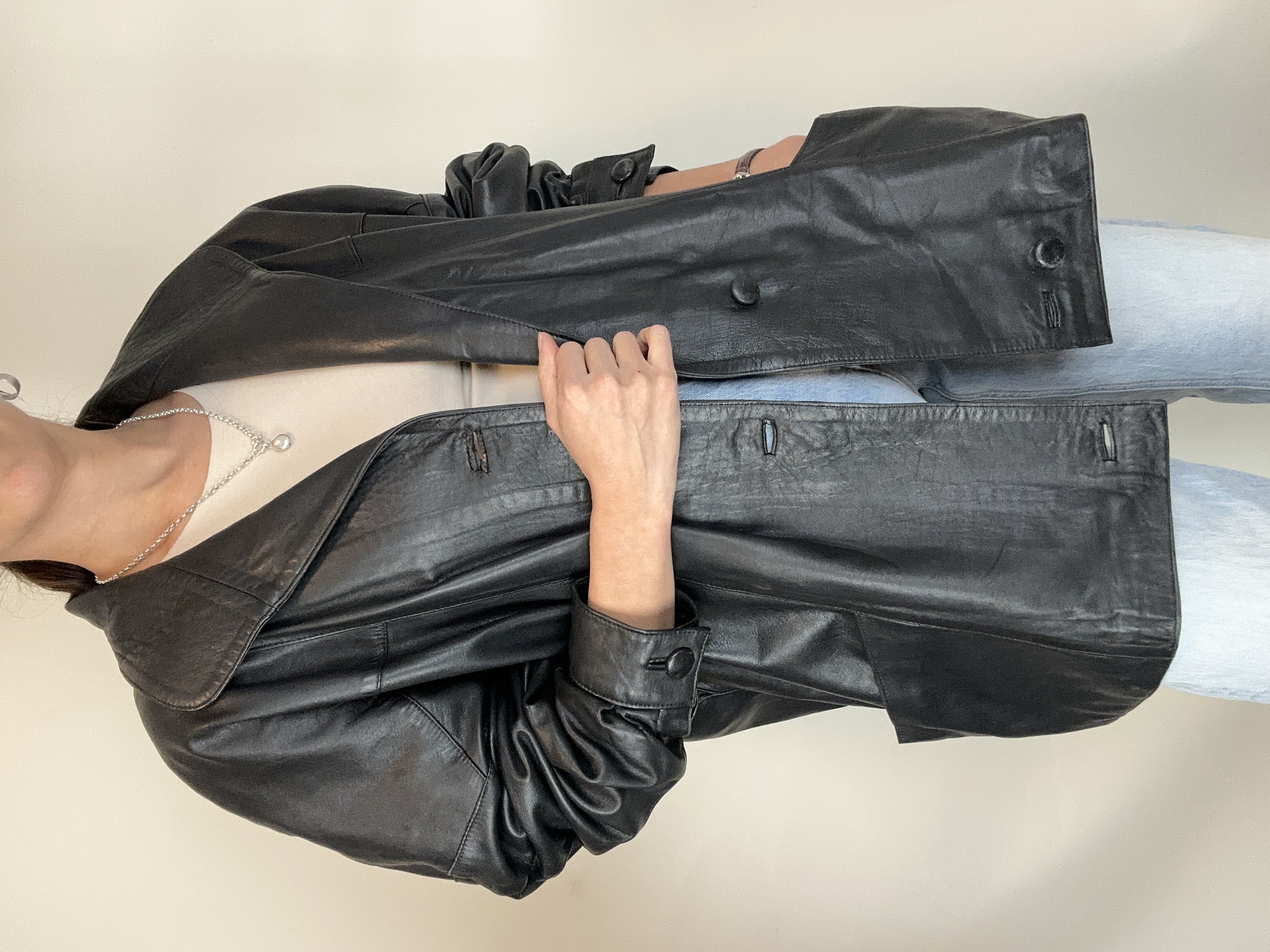 CHAQUETA CUERO VINTAGE I L-2XL 3