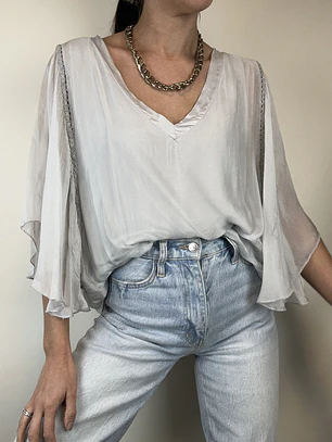 BLUSA SEDA | MADE IN ITALY | S-M