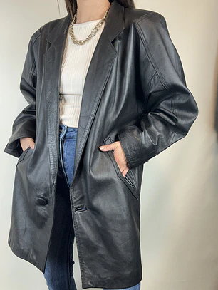 CHAQUETA CUERO | L-XL
