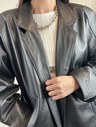 CHAQUETA CUERO | L-XL