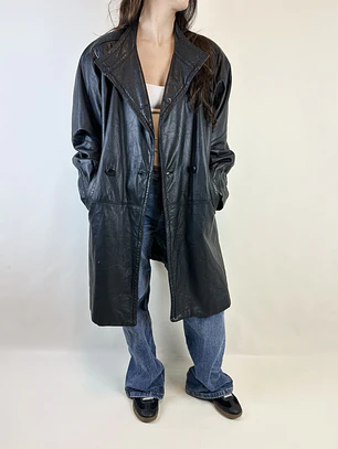ABRIGO CUERO | L-XL