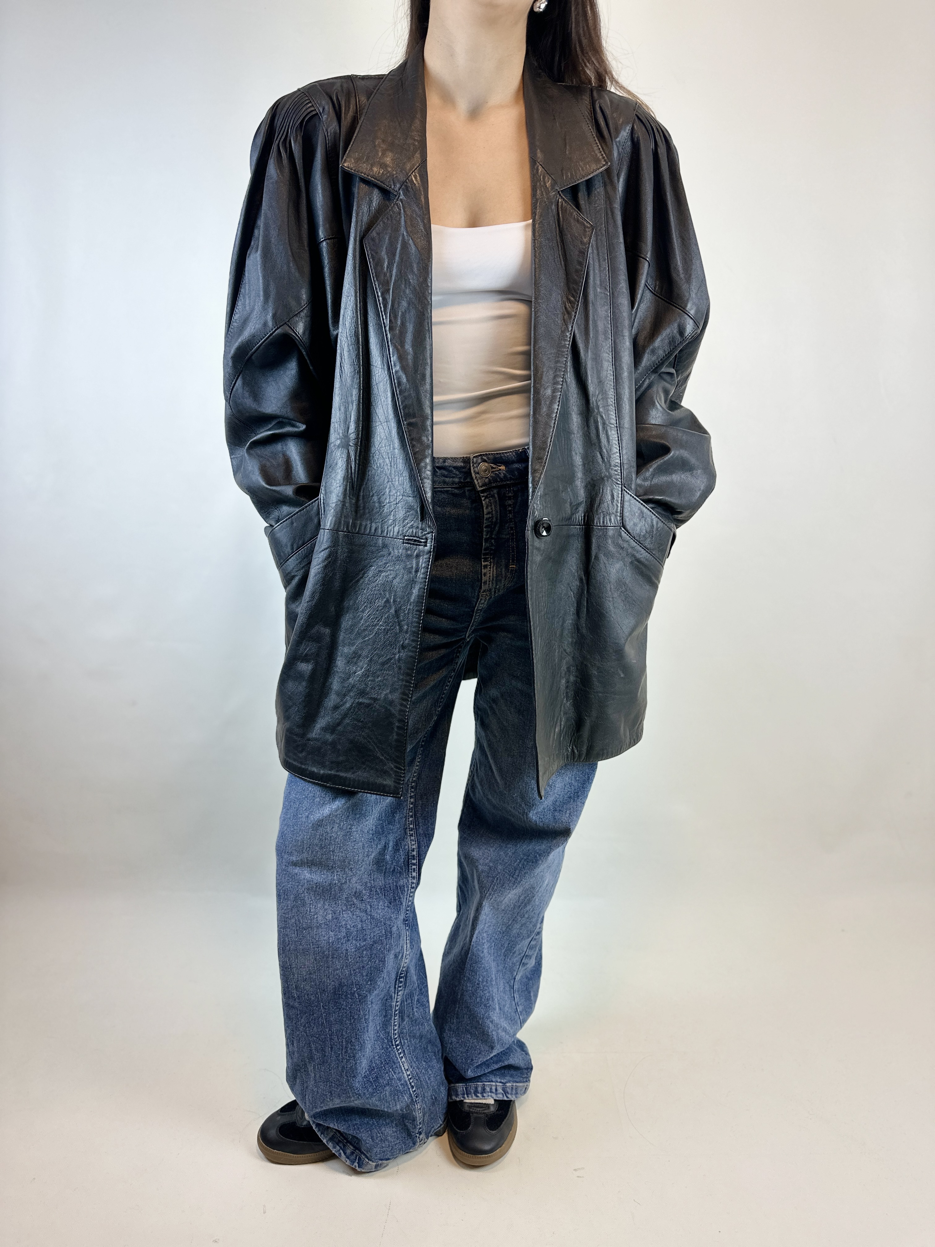 ABRIGO CUERO VINTAGE | L-XL 2