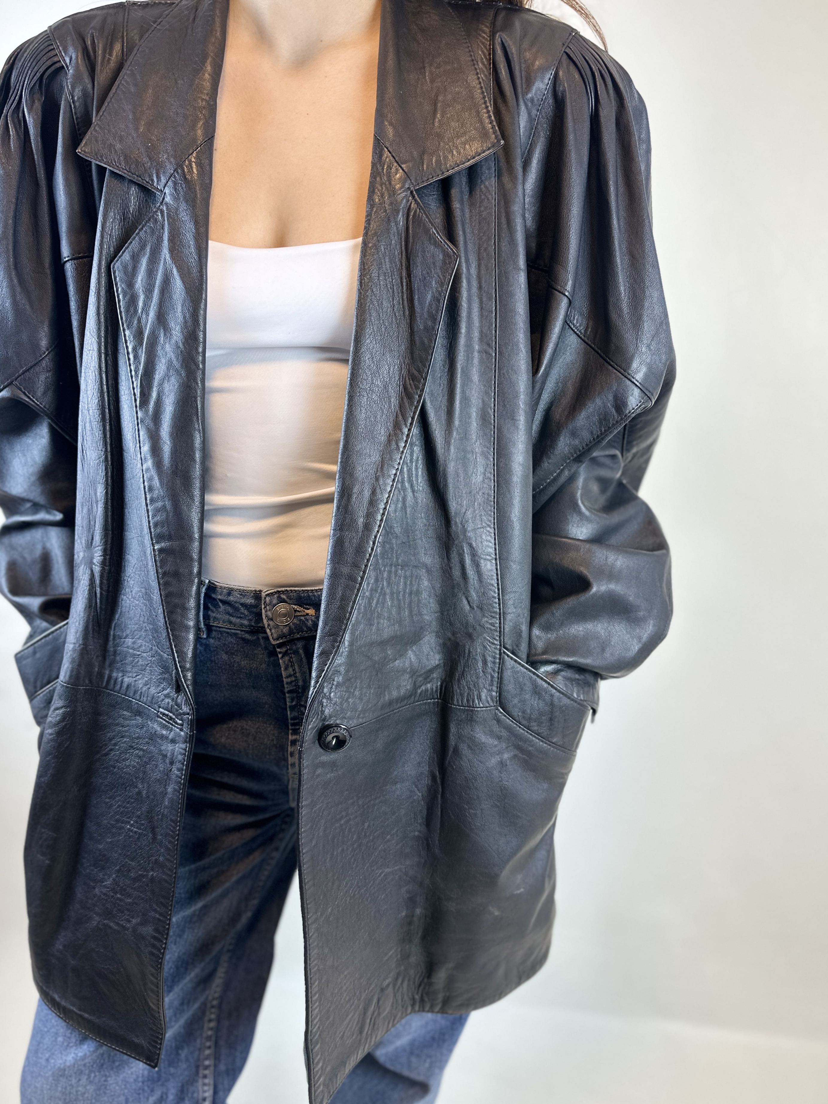 ABRIGO CUERO VINTAGE | L-XL 3