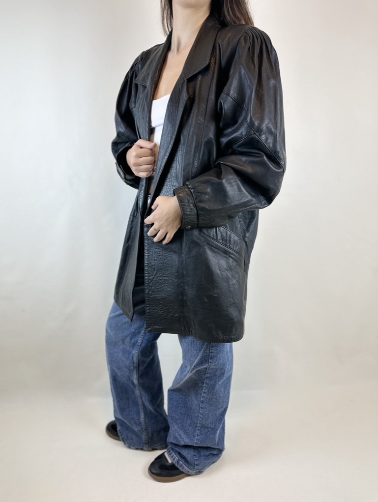 ABRIGO CUERO VINTAGE | L-XL 1