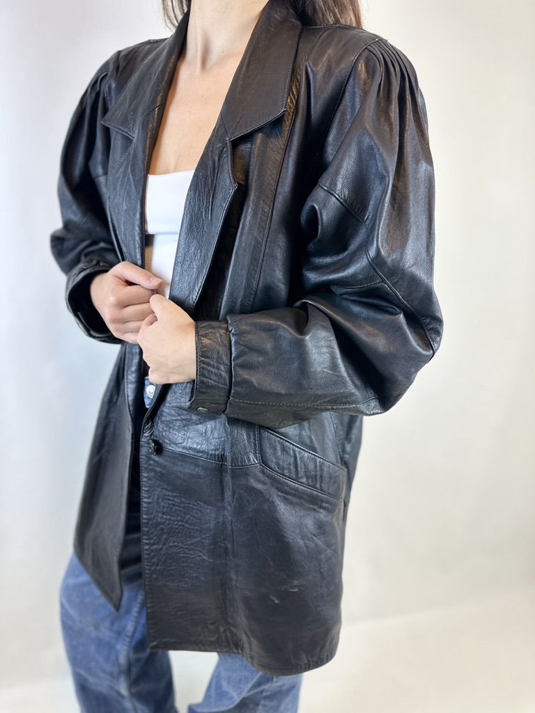 ABRIGO CUERO VINTAGE | L-XL 7