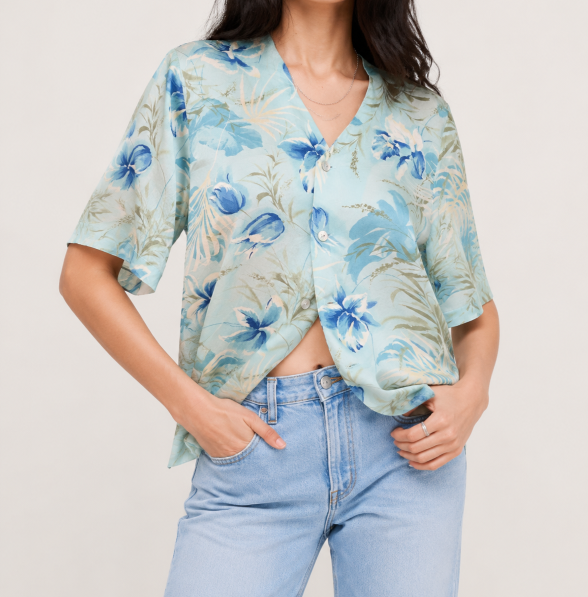 BLUSA SEDA VINTAGE | M-L 1
