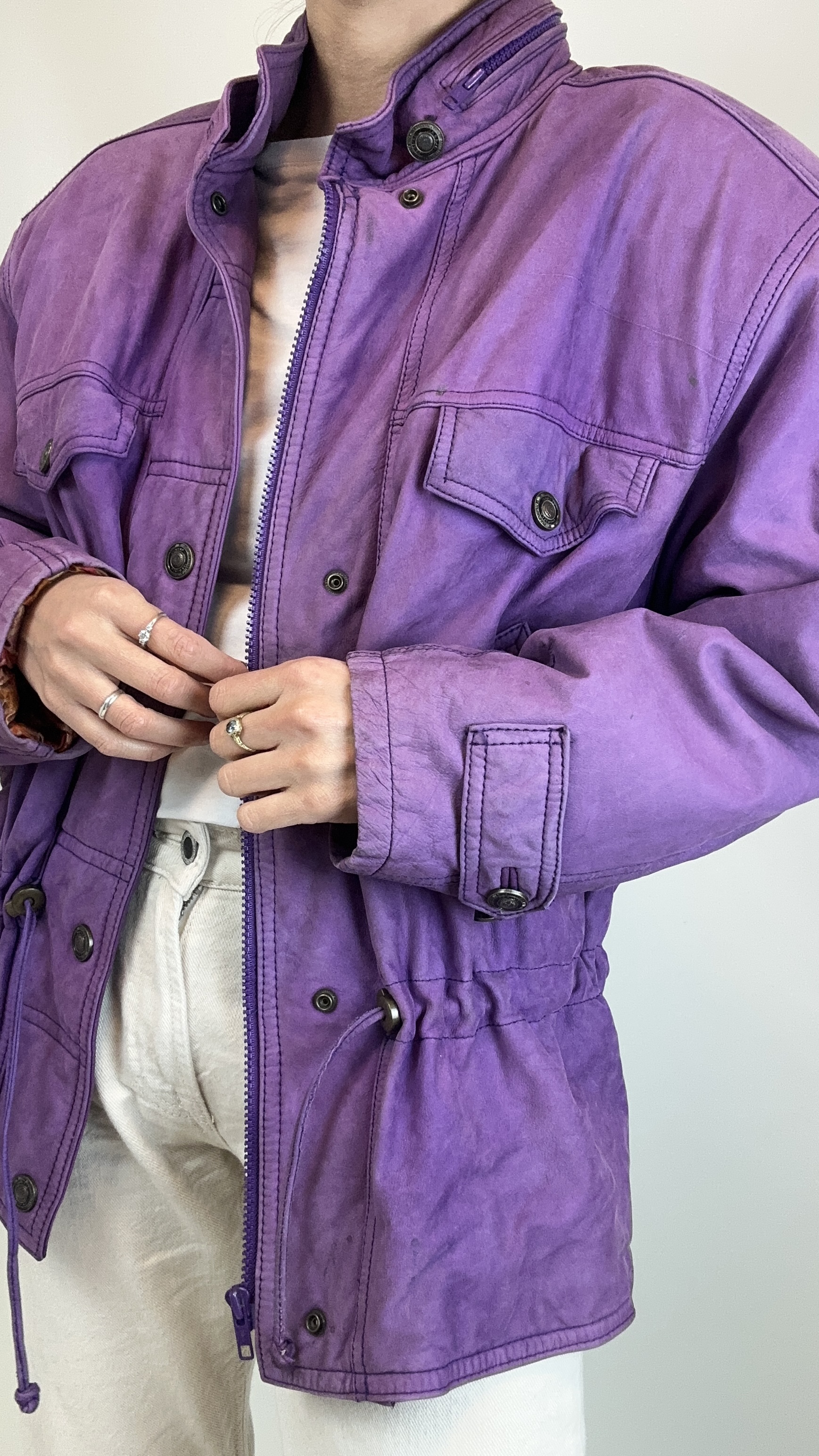 CHAQUETA VINTAGE CUERO | M 4