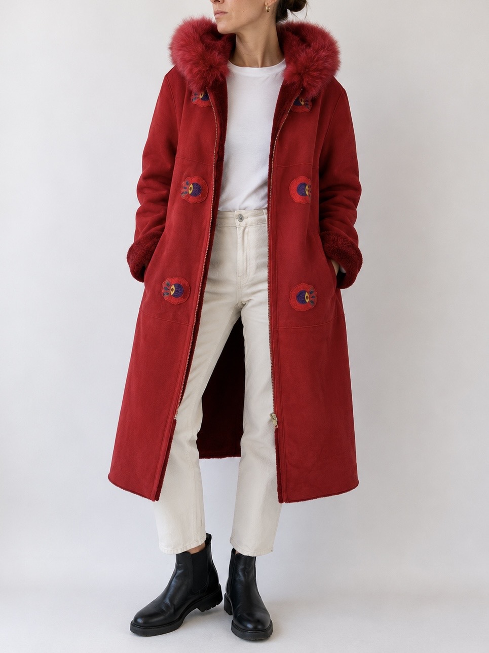 ABRIGO SHEARLING 100% CUERO Y LANA | L 2