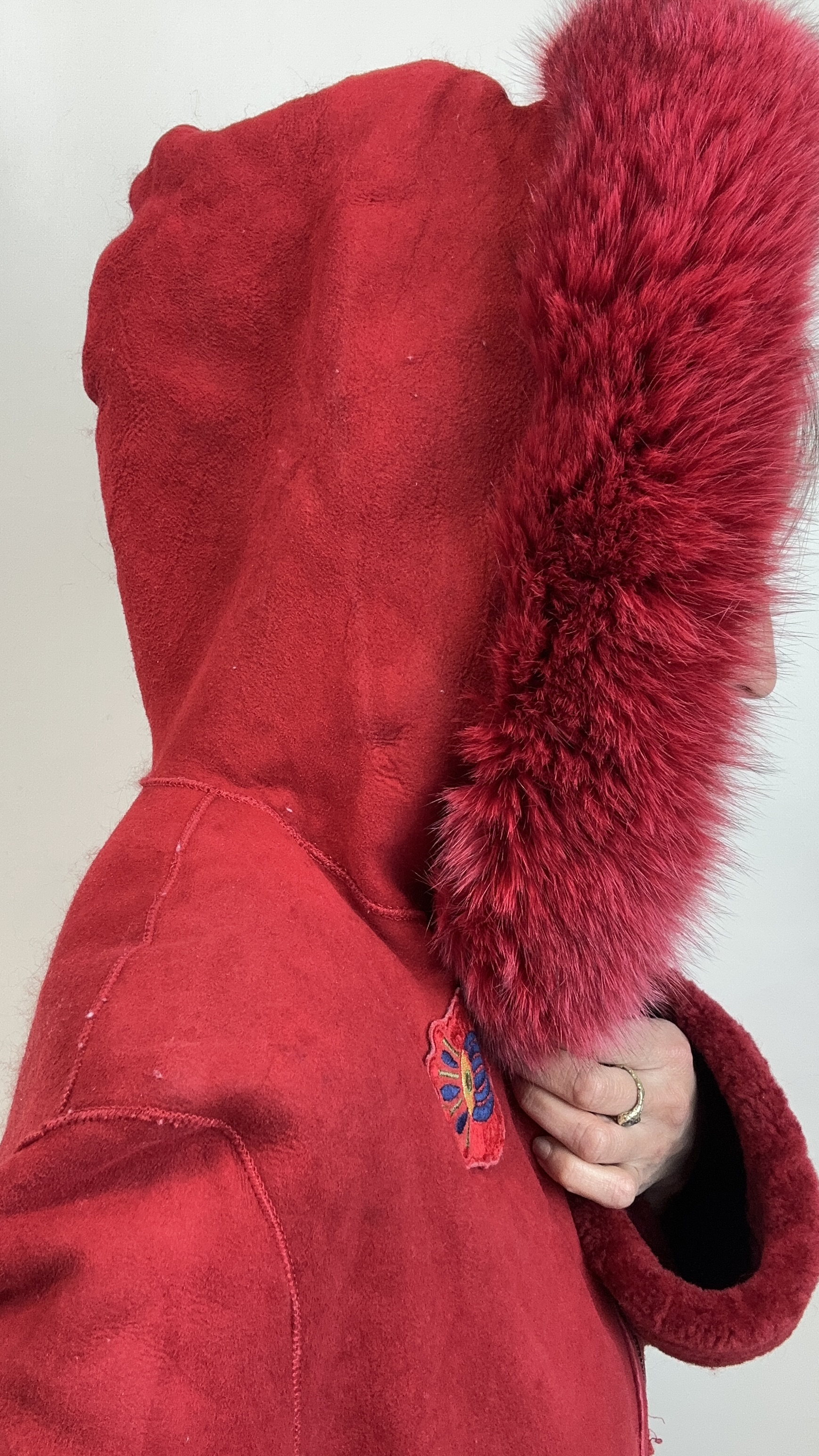 ABRIGO SHEARLING 100% CUERO Y LANA | L 7