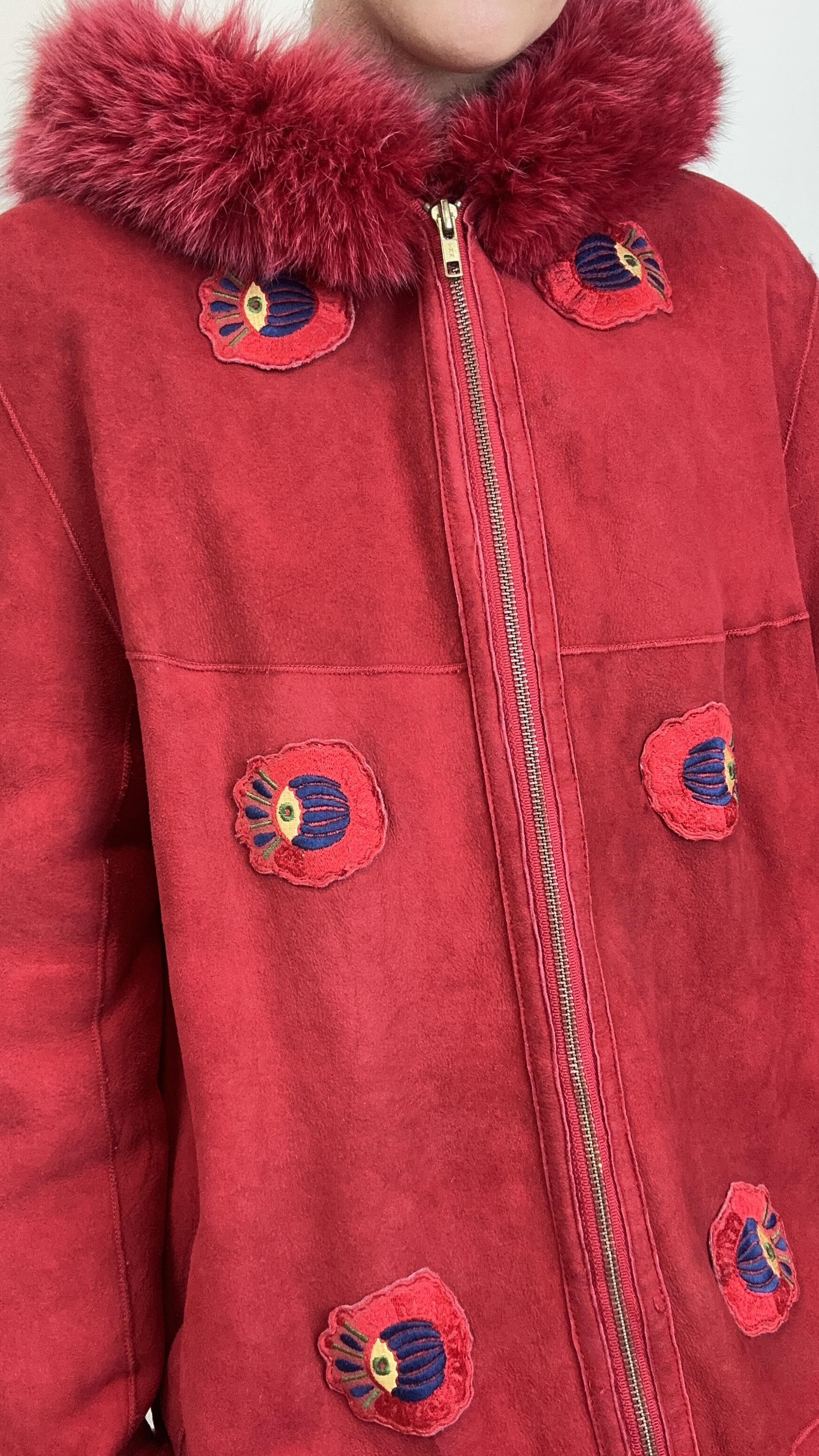 ABRIGO SHEARLING 100% CUERO Y LANA | L 9