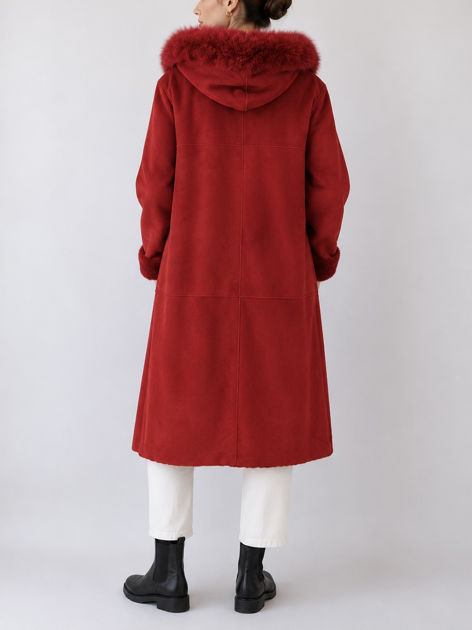ABRIGO SHEARLING 100% CUERO Y LANA | L 10