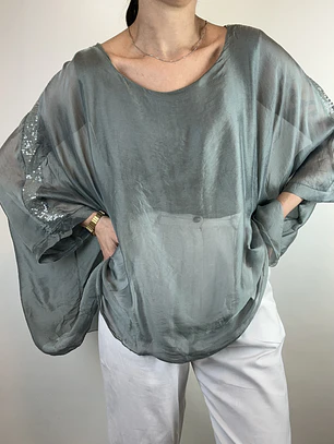 POLERA SEDA | M