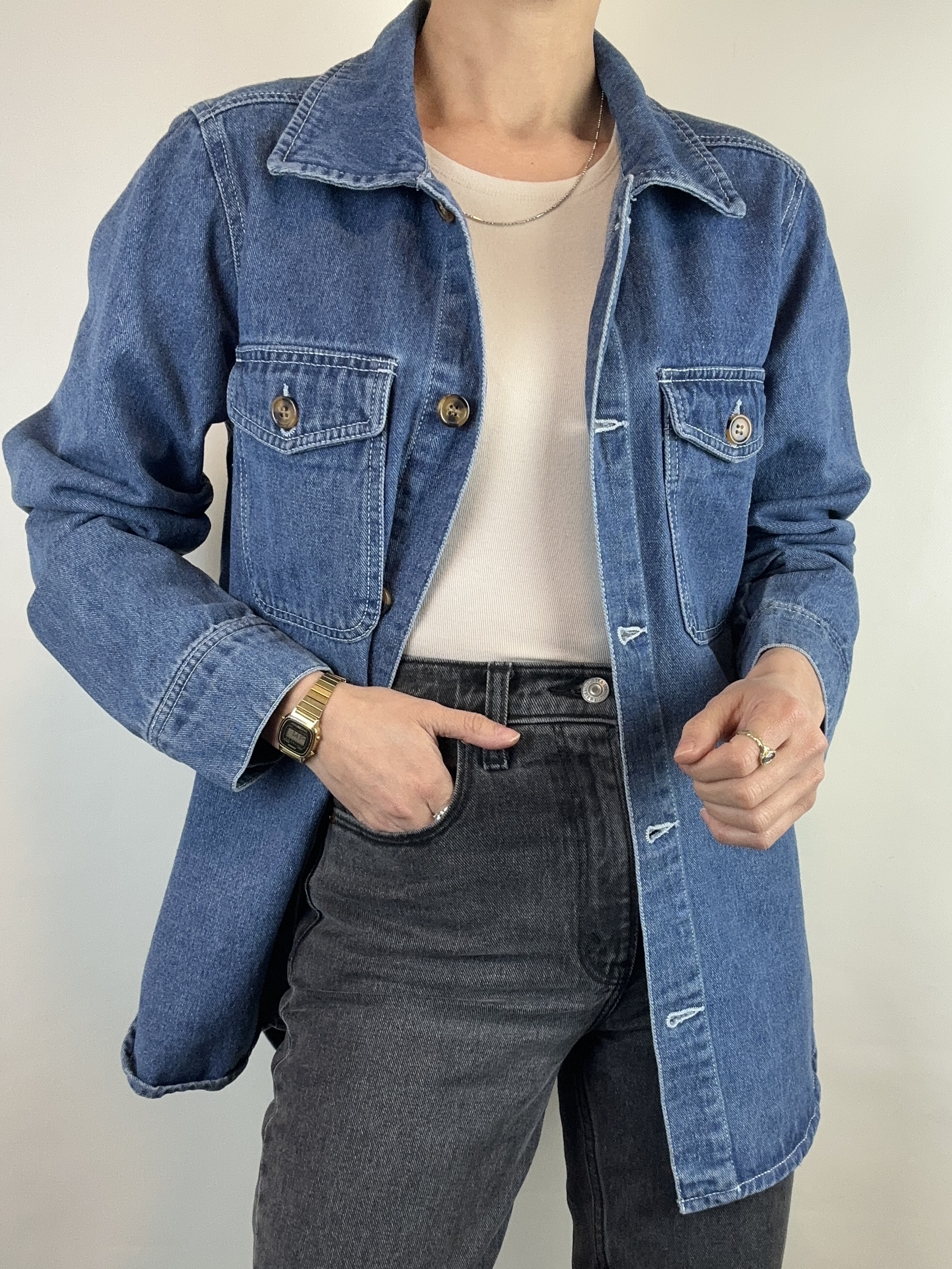 CHAQUETA DENIM | ALGODÓN | L 1