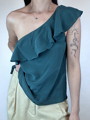 POLERA ANTHROPOLOGIE | SEDA | M
