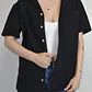 BLUSA NEGRA LINO | S - Miniatura 3