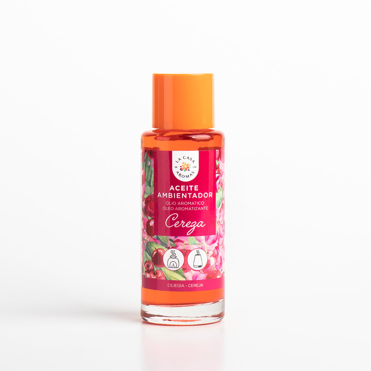 ACEITE PARA HUMIDIFICADOR Y QUEMADORES CEREZA 50ML CASA DE LOS AROMAS