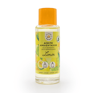 ACEITE PARA HUMIDIFICADOR Y QUEMADORES LIMON 50ML CASA DE LOS AROMAS