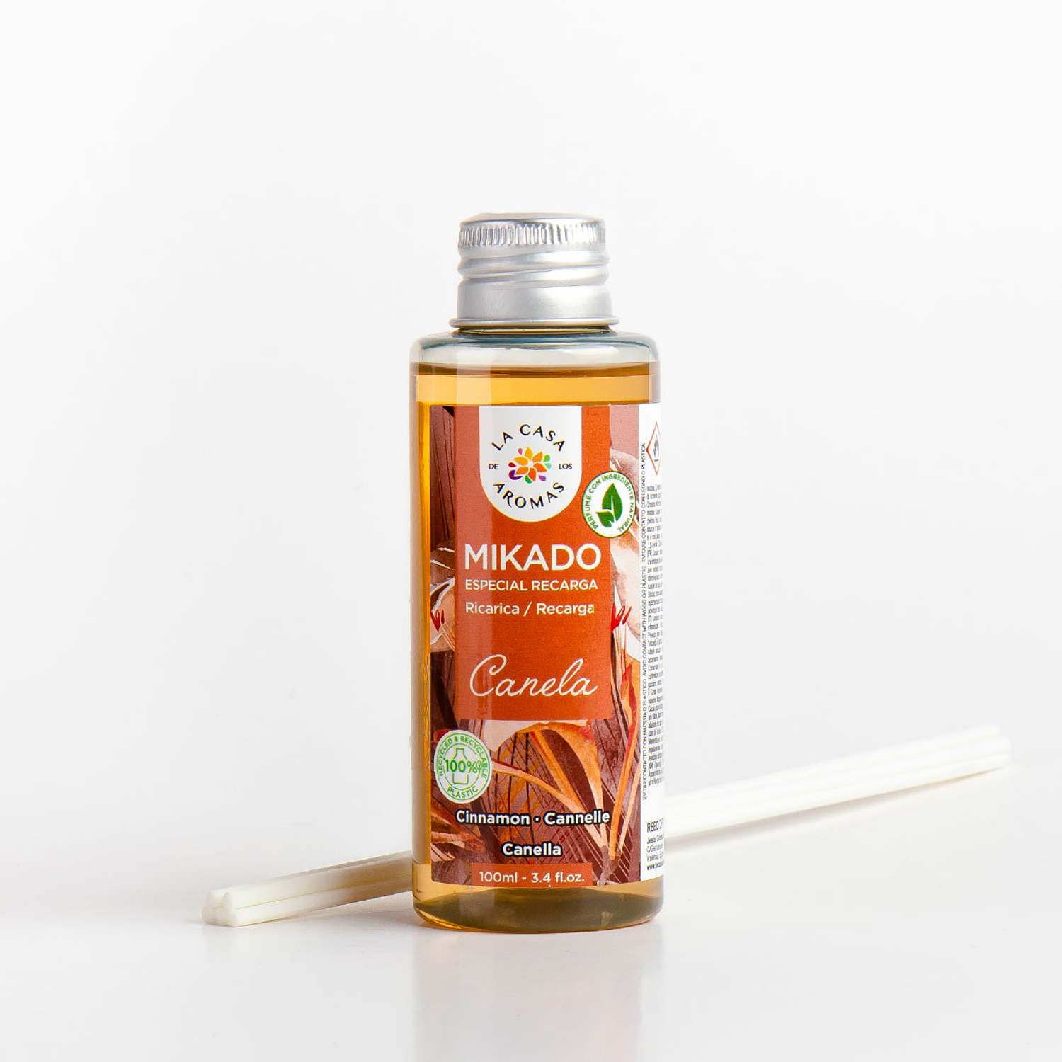 AMBIENTADOR MIKADO CANELA 100ML CASA DE LOS AROMAS