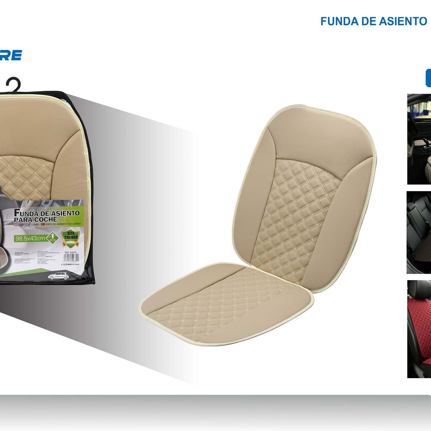 FUNDA PARA ASIENTO DE AUTO 1PC