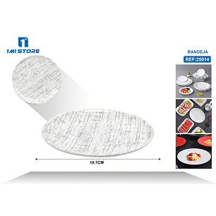 PLATO DE MELAMINA 8'' 19.7 CM