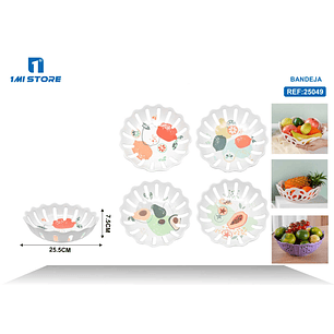 BANDEJA DE MELAMINA MULTIUSOS 25.5 X 7.5CM