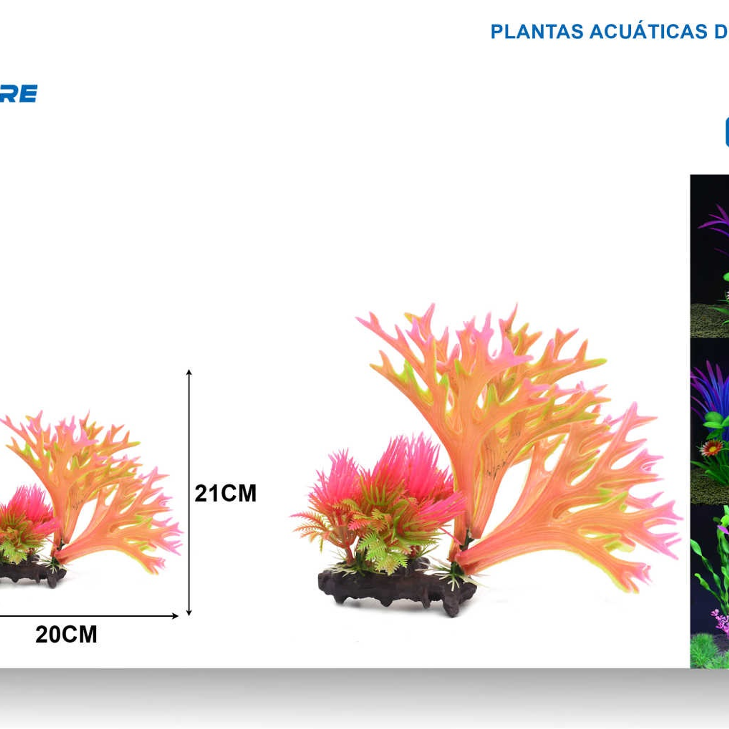 PLANTA ACUATICA DECORATIVA 20X21 CM