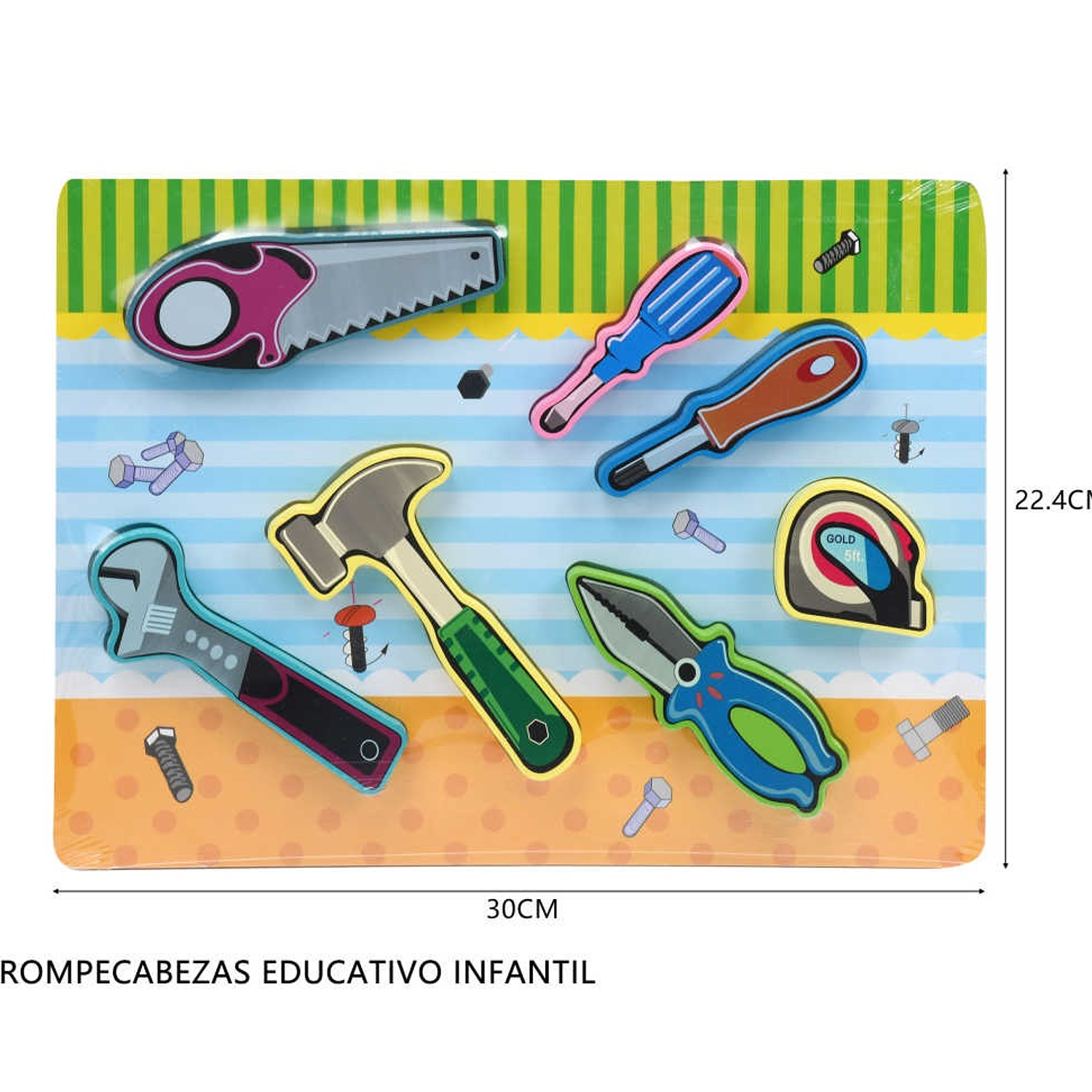 ROMPECABEZAS EDUCATIVO INFANTIL MADERA