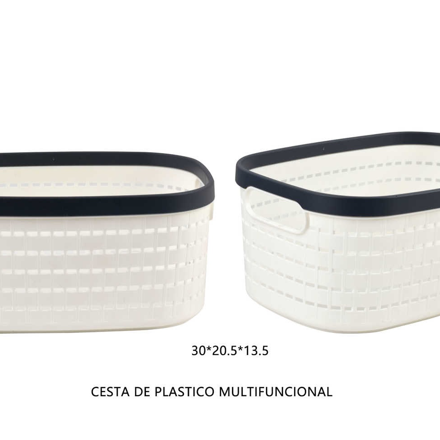 CANASTA DE PLASTICO MULTIFUNCIONAL  30 X 20.5 X 13.5CM