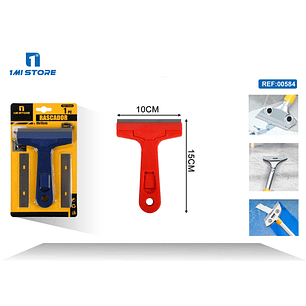 ESPATULA RASPADORA CON DOS REPUESTO 15CM