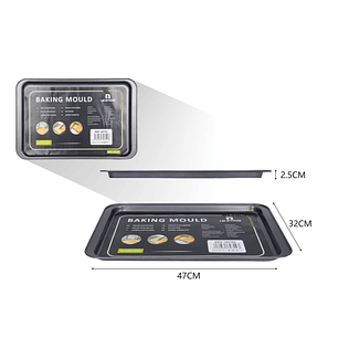 MOLDE DE REPOSTERÍA 47 X 32 CM