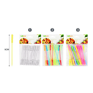 PALILLOS PARA FRUTAS 25PCS 9CM