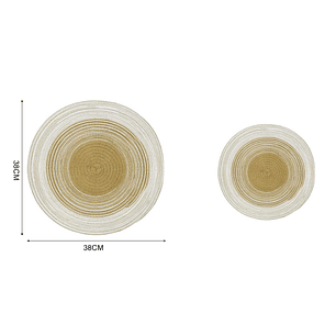 MANTEL INDIVIDUAL REDONDO 38CM