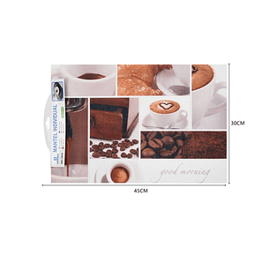 MANTEL INDIVIDUAL ANTIDESLIZANTE 30X45CM