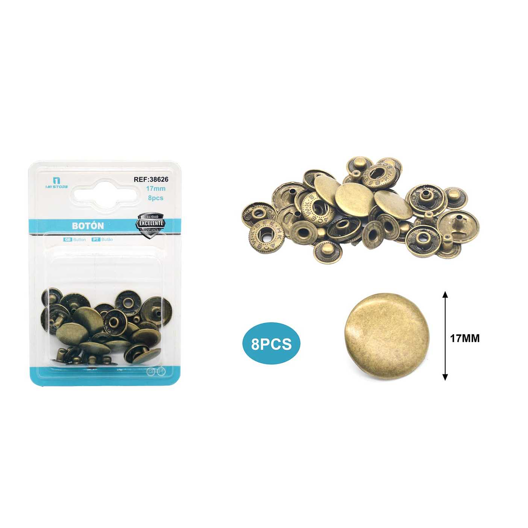 BOTÓN MEZCLILLA 8PCS 17MM 1