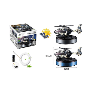 DIFUSOR DE PERFUME SOLAR EN FORMA DE HELICOPTERO PARA AUTO 
