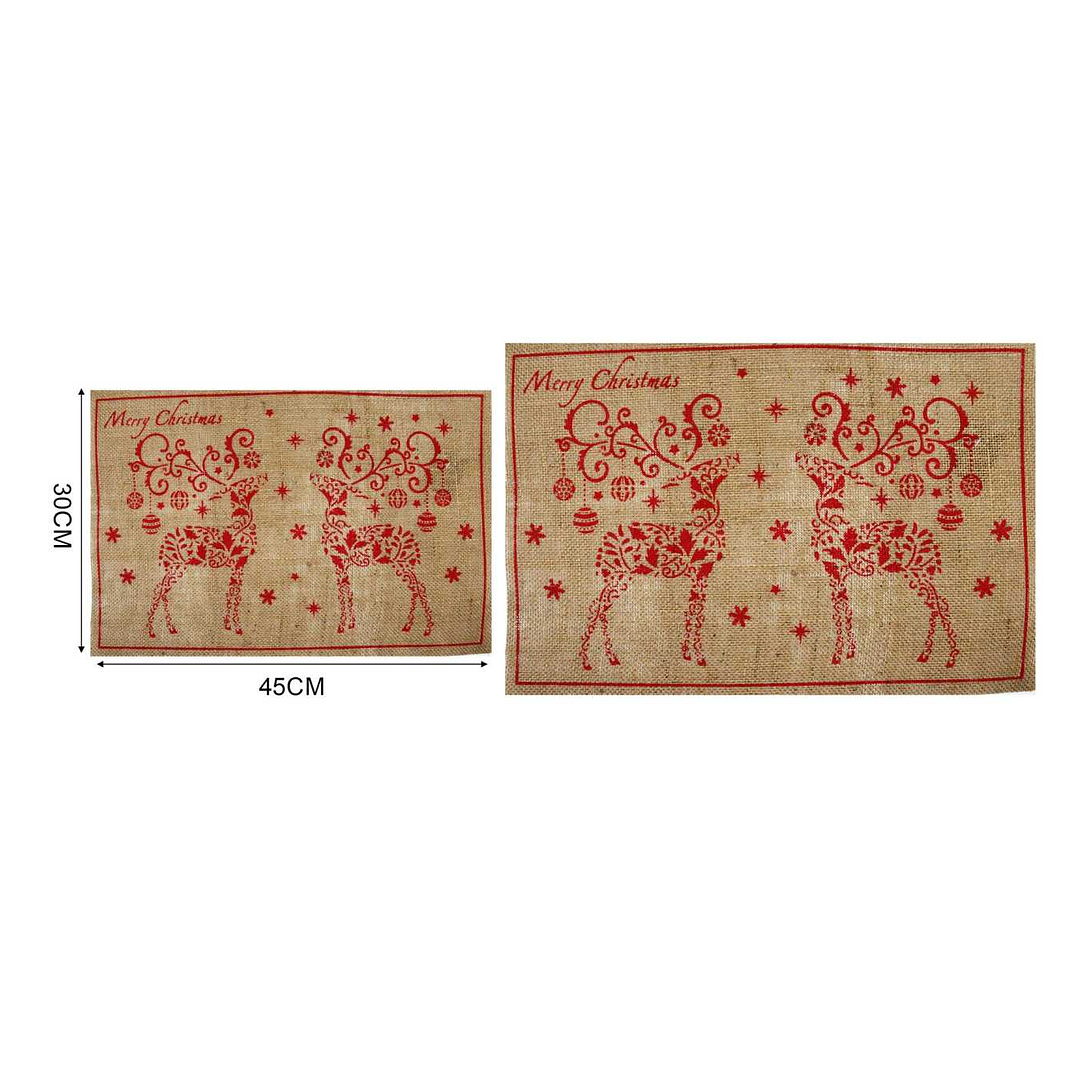 MANTEL INDIVIDUAL RECTANGULAR SERIGRAFIADO 30X45CM 1