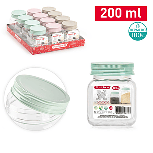 BOTE CLASSIC CUADRADO 200ML PET