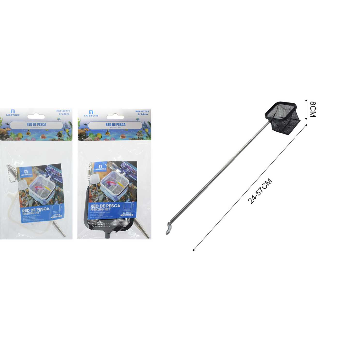 RED DE PESCA TELESCOPICA 24-57CM 1