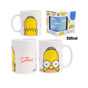 TAZA CERAMICA 325ML EN CAJA REGALO SIMPSONS HOMER FACE