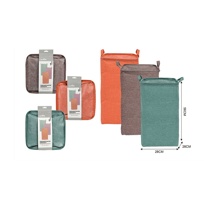 ORGANIZADOR DE TELA PARA ARMARIO 56X28CM 1